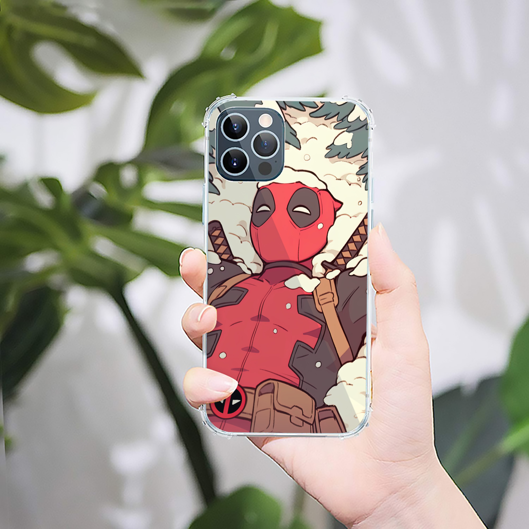 （画像用） Deadpool デッドプール 【iPhone 12シリーズ対応】透明スマホケース（クリアソフトケース）